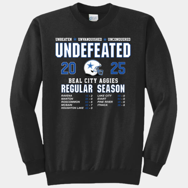 BC 2025 Undefeated - Core Fleece Crewneck Sweatshirt Thumbnail